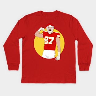 Kelce the tight end Kids Long Sleeve T-Shirt